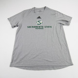 Sacramento State Hornets adidas Aeroready Short Sleeve Shirt Men's Gray New M-TOPS-150103