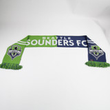 Seattle Sounders FC Ruffneck Scarf Scarf Unisex Navy/Lime Green Used OSFA-ACCS-006865