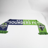 Seattle Sounders FC Ruffneck Scarf Scarf Unisex Navy/Lime Green Used OSFA-ACCS-006865
