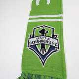 Seattle Sounders FC Ruffneck Scarf Scarf Unisex Navy/Lime Green Used OSFA-ACCS-006865