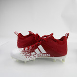 adidas adizero Football Cleat Men's Red/White New without Box-CLEA-013951