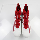 adidas adizero Football Cleat Men's White/Red New without Box-CLEA-013945