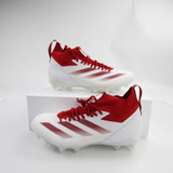 adidas adizero Football Cleat Men's White New without Box Multiple Sizes CLEA-013945