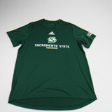Sacramento State Hornets adidas Aeroready Short Sleeve Shirt Men's Green New M-TOPS-150110