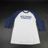 West Virginia Mountaineers Port & Company Long Sleeve Shirt Men's New White/Navy-TOPS-149741