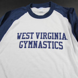 West Virginia Mountaineers Port & Company Long Sleeve Shirt Men's New White/Navy-TOPS-149741