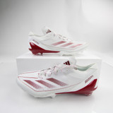 adidas adizero Football Cleat Men's White New without Box Multiple Sizes CLEA-014102