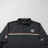 Miami Dolphins Nike NFL On Field Polo Men's Gray Used-TOPS-151190