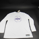 Phoenix Suns Nike NBA Authentics Dri-Fit Long Sleeve Shirt Men's White New 3XLT-TOPS-150429