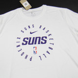 Phoenix Suns Nike NBA Authentics Dri-Fit Long Sleeve Shirt Men's White New 3XLT-TOPS-150429