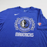 Dallas Mavericks Nike NBA Authentics Dri-Fit Short Sleeve Shirt Men's Used XLT TOPS-151437