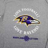 Baltimore Ravens Gildan Short Sleeve Shirt Men's Gray New L-TOPS-151517