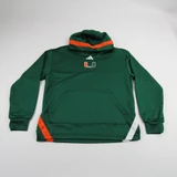 Miami Hurricanes adidas Sweatshirt Women's Green/Orange Used-TOPS-151532