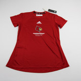 Louisville Cardinals adidas Aeroready Short Sleeve Shirt Women's Multiple Sizes TOPS-151544