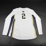 Notre Dame Fighting Irish Under Armour Game Jersey - Volleyball Women's Used White-JRSY-009073