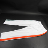 Miami Hurricanes adidas Athletic Pants Men's White Used Multiple Sizes PNTS-031394