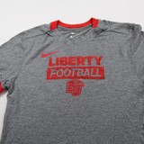 Liberty Flames Nike Short Sleeve Shirt Men's Gray New with Tags Multiple Sizes TOPS-152188