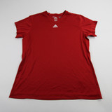 adidas Short Sleeve Shirt Women's Red Used L-TOPS-152688