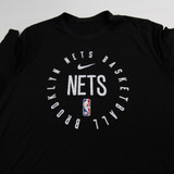 Brooklyn Nets Nike NBA Authentics Dri-Fit Short Sleeve Shirt Men's Black Used XLT-TOPS-152515