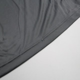 adidas Athletic Shorts Men's Dark Gray/White Used-SHOR-033194