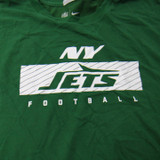 New York Jets Nike NFL On Field Dri-Fit Short Sleeve Shirt Men's Green Used 3XL-TOPS-153139