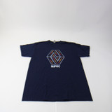 Gildan Short Sleeve Shirt Men's Navy Used L TOPS-152897