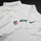 New York Jets Nike NFL On Field Dri-Fit Polo Men's White New 4XL-TOPS-152849
