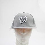 Washington Nationals Unbranded Snap-Back Hat Unisex Gray Used OSFM-HATS-014069