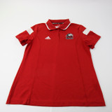NIU Huskies adidas Climalite Polo Women's Red Used L TOPS-153557