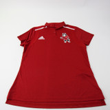 NIU Huskies adidas Polo Women's Red Used L-TOPS-153558
