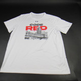 Cincinnati Bearcats Under Armour Short Sleeve Shirt Men's White Used XXL TOPS-153611