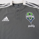 Seattle Sounders FC adidas Polo Men's Gray Used S-TOPS-153568