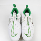 Oregon Ducks Nike Alpha Menace Football Cleat Men's White Used Multiple Sizes CLEA-014326