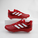 adidas adizero Baseball Cleat Men's Red/White New without Box-CLEA-014354