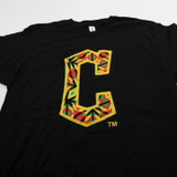 Cleveland Guardians Tultex Short Sleeve Shirt Men's Black Used L-TOPS-153801
