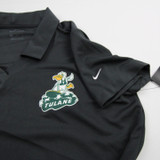 Tulane Green Wave Nike Polo Women's Dark Gray New with Tags M TOPS-153883