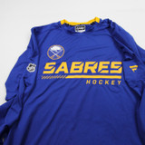 Buffalo Sabres Fanatics NHL Pro Authentics Long Sleeve Shirt Men's Blue Used M-TOPS-154072