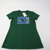 Tulane Green Wave Nike Short Sleeve Shirt Women's Dark Green New S-TOPS-154373