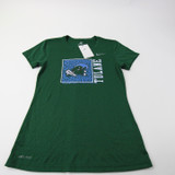 Tulane Green Wave Nike Short Sleeve Shirt Women's Dark Green New S-TOPS-154373