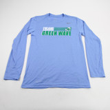 Tulane Green Wave Nike Nike Tee Long Sleeve Shirt Men's Light Blue Used S TOPS-154284