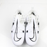 Nike Alpha Menace Football Cleat Men's White New without Box Multiple Sizes CLEA-014395