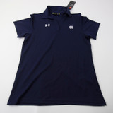 Notre Dame Fighting Irish Under Armour Polo Women's Navy New with Tags S TOPS-154753