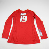 Sacred Heart Pioneers adidas Game Jersey - Volleyball Women's Red Used-JRSY-009176