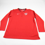 Washington Nationals Nike MLB Authentic Dri-Fit Pullover Men's Red Used XL TOPS-154797
