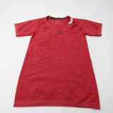 adidas Short Sleeve Shirt Women's Red Used L-TOPS-155112
