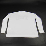 TCU Horned Frogs Nike Dri-Fit Long Sleeve Shirt Women's White New with Tags S TOPS-155296