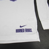 TCU Horned Frogs Nike Dri-Fit Long Sleeve Shirt Women's White New with Tags S TOPS-155296