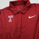 Temple Owls Nike Polo Women's Dark Red Used M-TOPS-155264