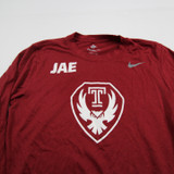 Temple Owls Nike Long Sleeve Shirt Women's Dark Red Used S-TOPS-155277