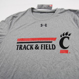 Cincinnati Bearcats Under Armour HeatGear Short Sleeve Shirt Men's Gray New L-TOPS-155575